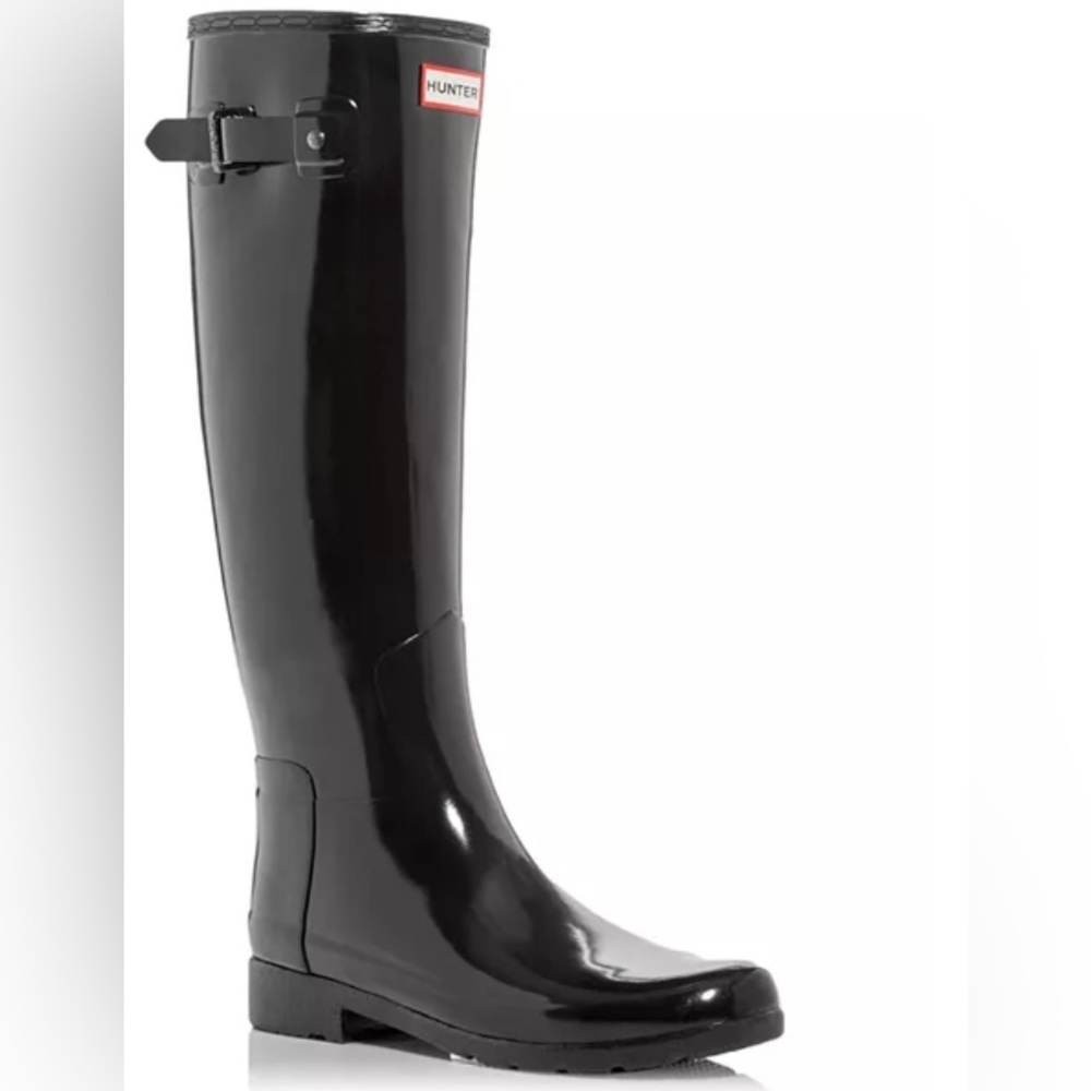 Hunter original Retined Tall Gloss Rain Boots bought at Bloomingdale’s